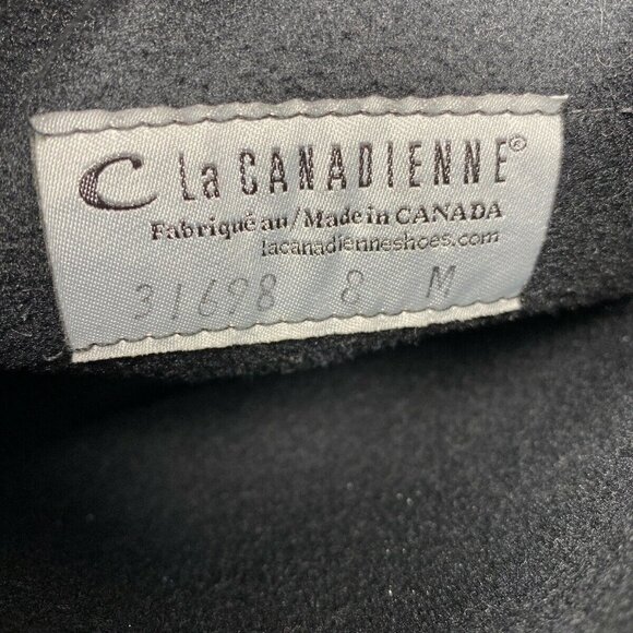 La Canadienne Sz 8 Silvana Suede Waterproof Lug Pull On Boots - Picture 11 of 11